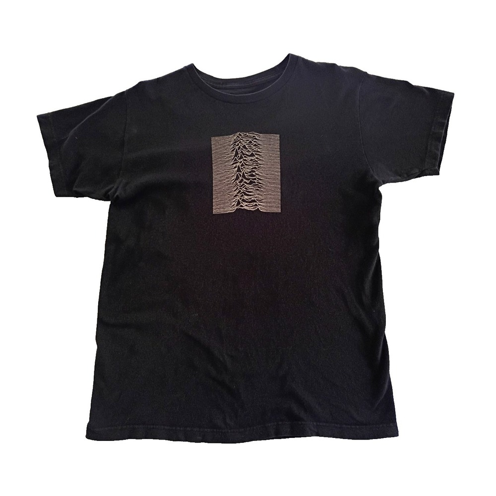 Joy Division "Unknown Pleasures" T-Shirt iconic Radio Wave graphic Size Medium